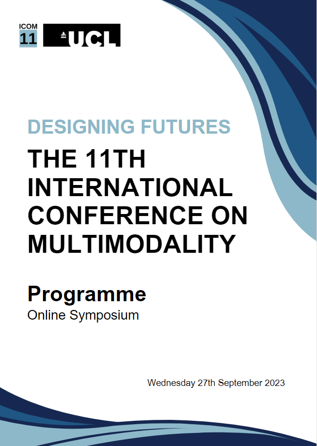 Designing futures. The 11th international conference on multiodality. Programme online symposium (front page).